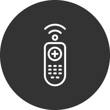 cep telefonu uzaktan kontrol vektör simgesi 