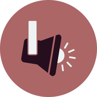 Gölgeli el feneri sembolünün basit düz simgesi.