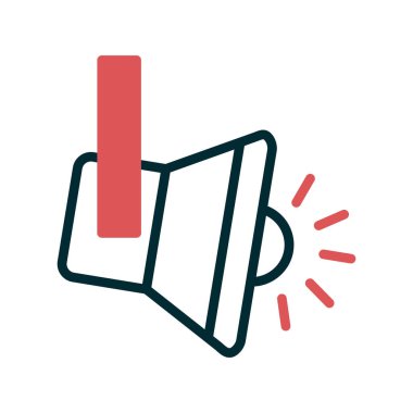 Gölgeli el feneri sembolünün basit düz simgesi.