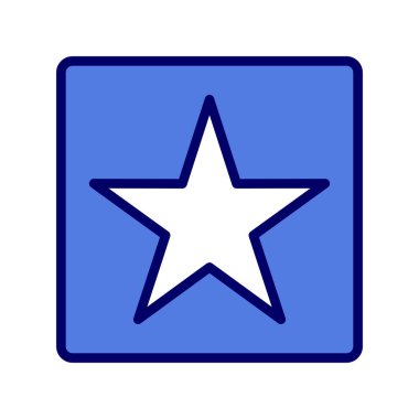 Ödül Yıldızı ikon vektör illüstrasyonu