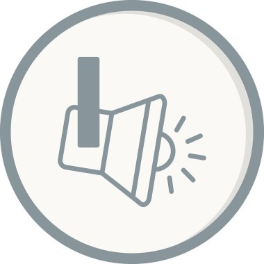 Gölgeli el feneri sembolünün basit düz simgesi.