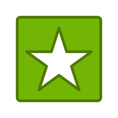 Ödül Yıldızı ikon vektör illüstrasyonu