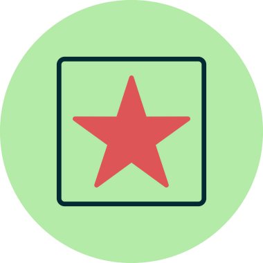 Ödül Yıldızı ikon vektör illüstrasyonu