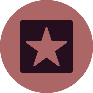 Ödül Yıldızı ikon vektör illüstrasyonu