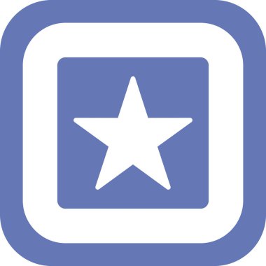 Ödül Yıldızı ikon vektör illüstrasyonu