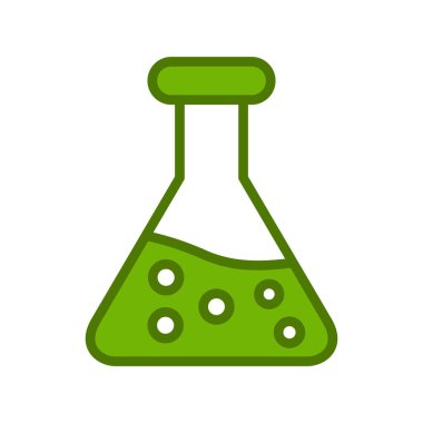 Test tübü simgesinin vektör illüstrasyonu 