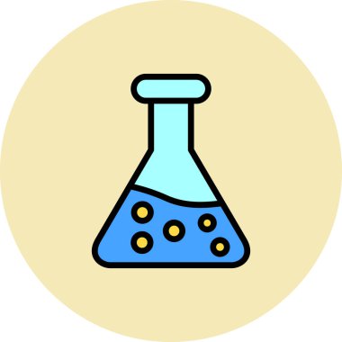 Test tübü simgesinin vektör illüstrasyonu 