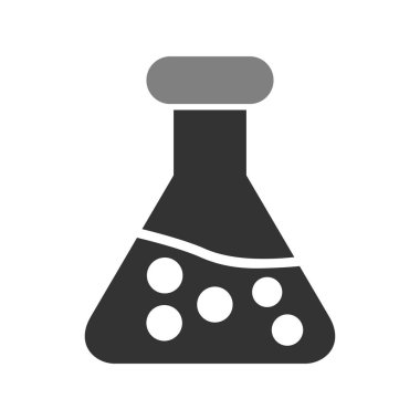 Test tübü simgesinin vektör illüstrasyonu 