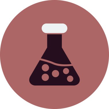 Test tübü simgesinin vektör illüstrasyonu 