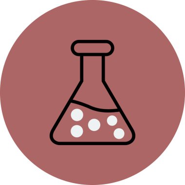 Test tübü simgesinin vektör illüstrasyonu 