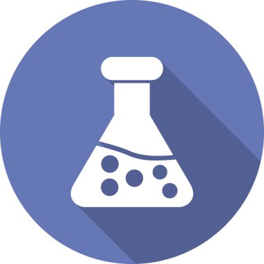 Test tübü simgesinin vektör illüstrasyonu 