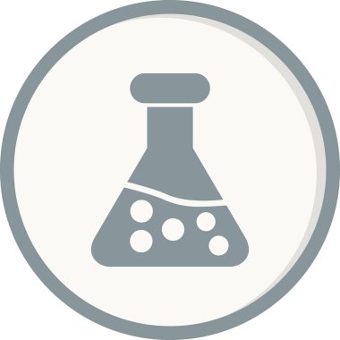 Test tübü simgesinin vektör illüstrasyonu 