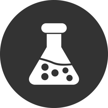 Test tübü simgesinin vektör illüstrasyonu 