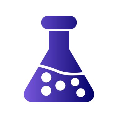 Test tübü simgesinin vektör illüstrasyonu 