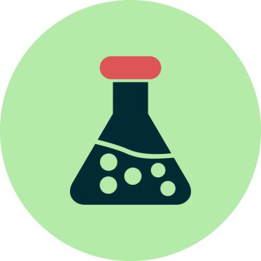 Test tübü simgesinin vektör illüstrasyonu 