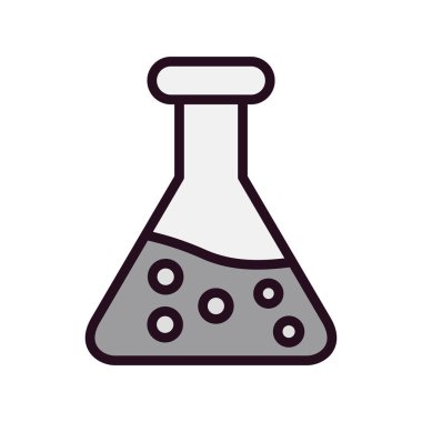 Test tübü simgesinin vektör illüstrasyonu 