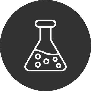 Test tübü simgesinin vektör illüstrasyonu 