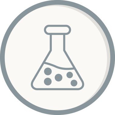 Test tübü simgesinin vektör illüstrasyonu 