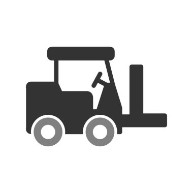Bir Forklift 'in vektör çizimi
