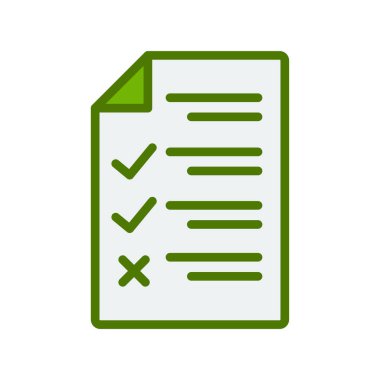 Soyut kontrol listesi ikon vektör illüstrasyonu