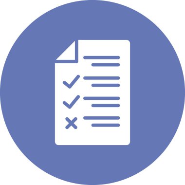 Soyut kontrol listesi ikon vektör illüstrasyonu