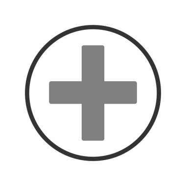 Basit bir artı, tıbbi işaret simgesi