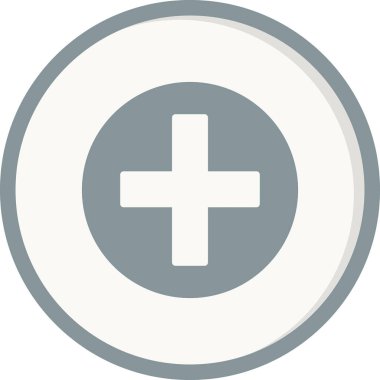 Basit bir artı, tıbbi işaret simgesi