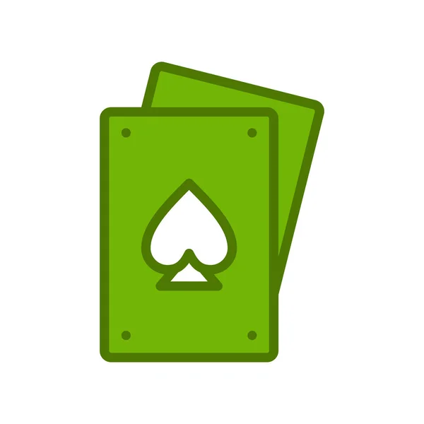 Playing Cards Casino Icon — 스톡 벡터