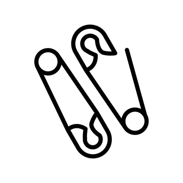 Vector Illustration Safety Pins Icon — ストックベクタ