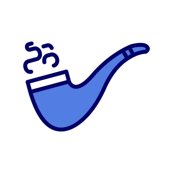 Design Ilustração Vetor Ícone Tubo Fumar — Vetor de Stock