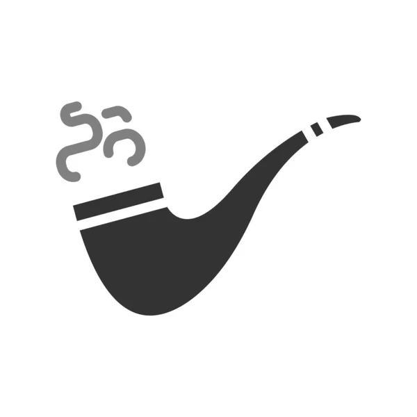 Design Ilustração Vetor Ícone Tubo Fumar — Vetor de Stock