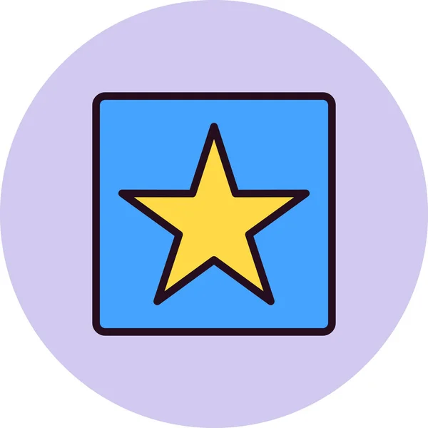 Auszeichnung Star Icon Vektor Illustration — Stockvektor