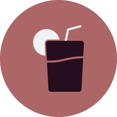 meyve suyu vektör simgesi bardağı