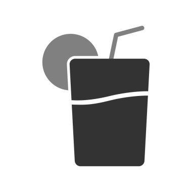 meyve suyu vektör simgesi bardağı