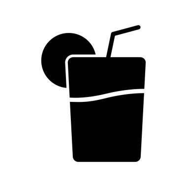 meyve suyu vektör simgesi bardağı