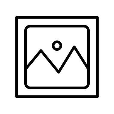 resim simgesi vektör illüstrasyonu