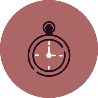 Cep Saati vektör ince çizgi simgesi 