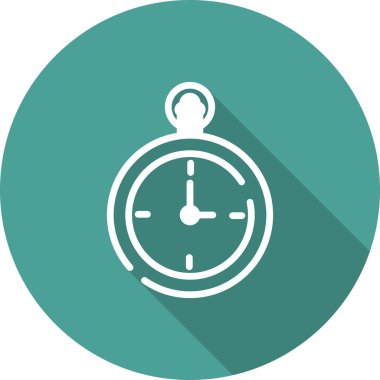 Cep Saati vektör ince çizgi simgesi 