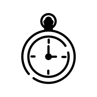 Cep Saati vektör ince çizgi simgesi 