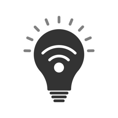 Ampul simgesinin vektör illüstrasyonu