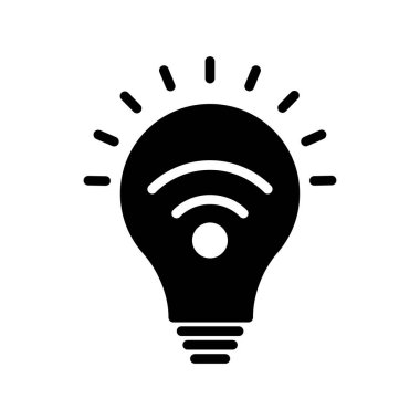 Ampul simgesinin vektör illüstrasyonu