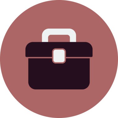 Çanta. Web simgesi basit illüstrasyon