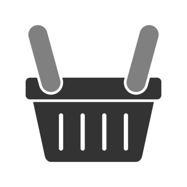 boş alışveriş sepeti vektör çizimi