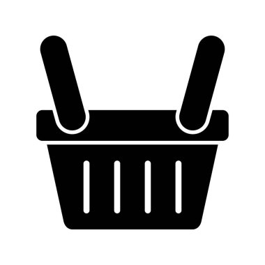 boş alışveriş sepeti vektör çizimi