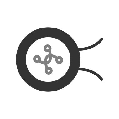 vektör illüstrasyonu, yuvarlak pin düğmesi 