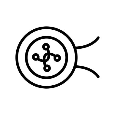 vektör illüstrasyonu, yuvarlak pin düğmesi 