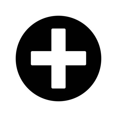 Basit bir artı, tıbbi işaret simgesi