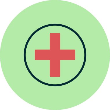 Basit bir artı, tıbbi işaret simgesi