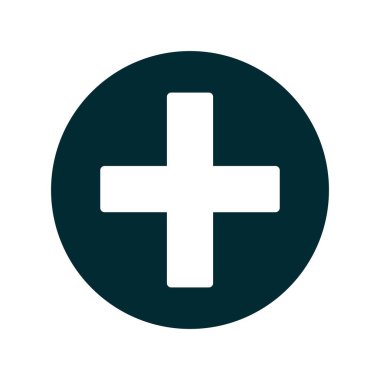 Basit bir artı, tıbbi işaret simgesi
