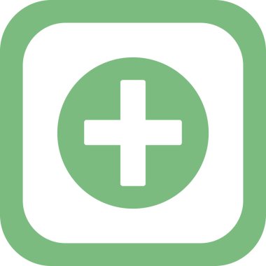 Basit bir artı, tıbbi işaret simgesi